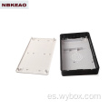 Gabinete de distribución de red, gabinetes de abs para fabricación de enrutadores, gabinete de plástico para interruptor de red de 266X165X45 mm